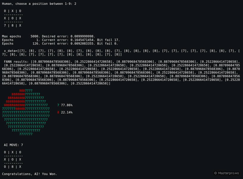 Tic-Tac-Toe with a Neural Network