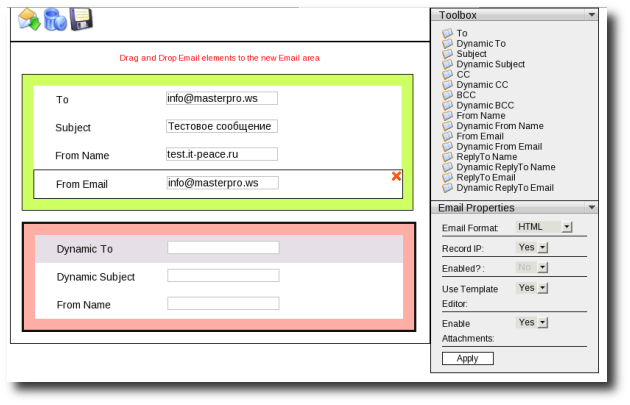 Email Settings